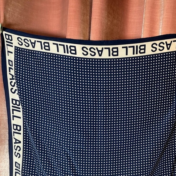 bill blass Accessories - Vintage Y2K polka dot bill blass  Patterned Scarf